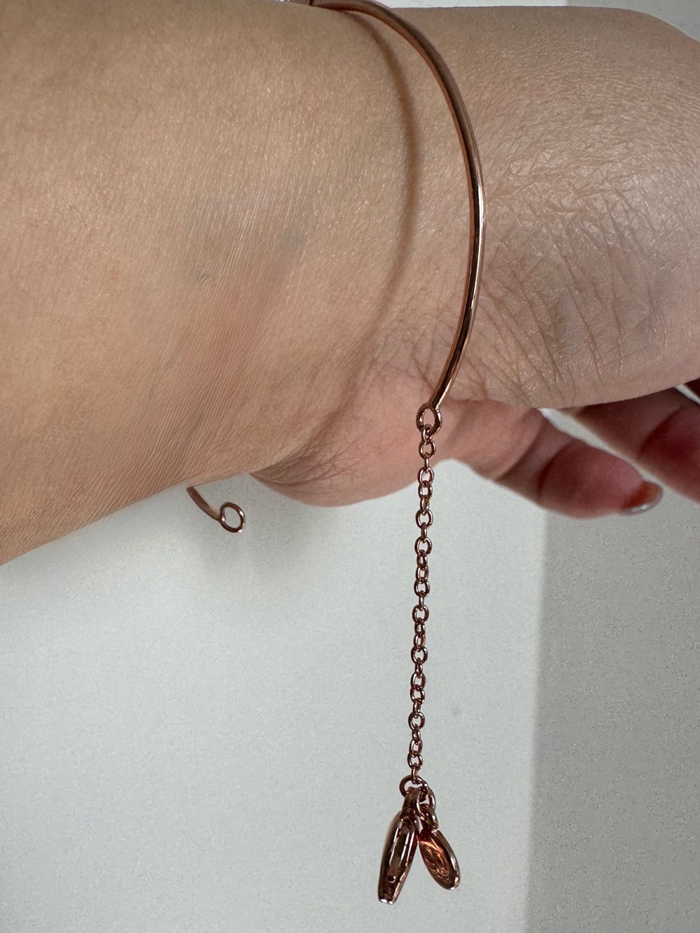 Gorjana Rose Gold Pave Cuff Bracelet Dainty ~7” Wrist - Picture 4 of 8
